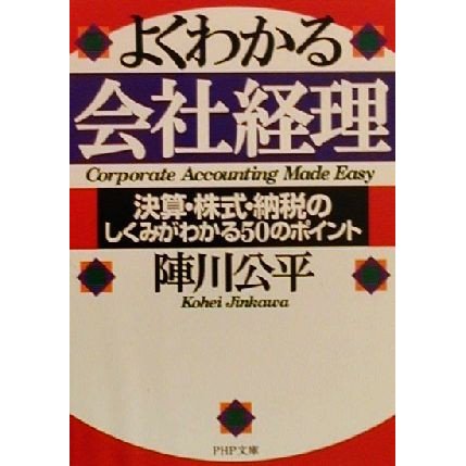 よくわかる会社経理 決算・株式・納税のしくみがわかる５０のポイント ＰＨＰ文庫／陣川公平(著者)