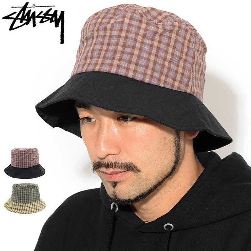 ステューシー バケット ハット STUSSY Mix Plaid Bucket Hat 帽子