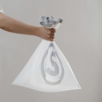 日本霜山 抽繩式自動收口垃圾袋(20L)-S-90張