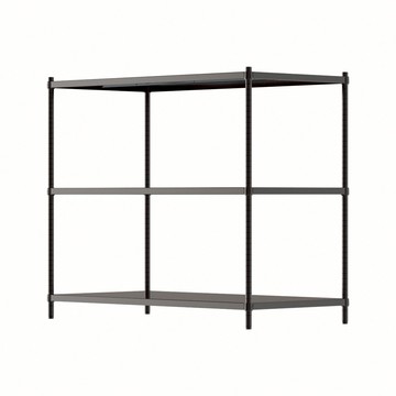 【dayneeds】極致工藝 120X60X90cm 三層鐵板架/二色可選黑色