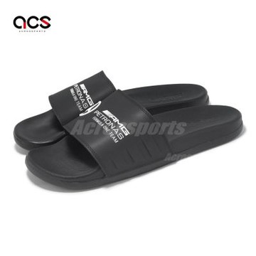 adidas x MERCEDES Adilette Comfort 聯名拖鞋 男鞋 女鞋 黑 白 賓士 愛迪達 JR1070