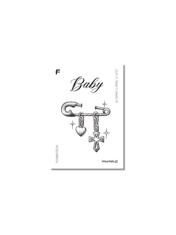 BB Brooch tattoo sticker