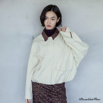 拼色領片外套 PizzaCutFive PCF253415017