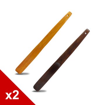 糊塗鞋匠 優質鞋材 A95 荷木直柄鞋拔38cm 2支