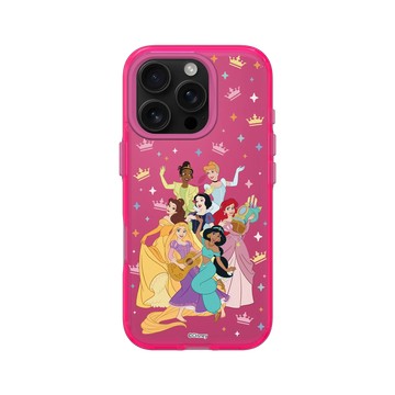 iPhone 16 Pro Clear 粉漾桃 - 迪士尼-公主系列 Disney Princess - 迪士尼公主 - 公主角色集合