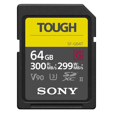 SONY 索尼 SD SDXC 64G/GB 300MB/S TOUGH UHS-II 高速記憶卡 SF-G64T  1個  64GB
