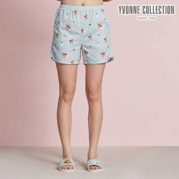 YVONNE 以旺傢飾 DINOTAENG｜數位印花短褲-湖水綠