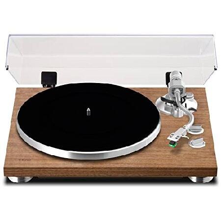 TEAC TN-400BT Manual Belt-Drive Bluetooth Turntable, Walnut