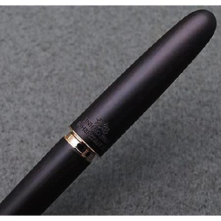 JINHAO 9036 天然木万年筆 手作りインクペン (ミディアムペン先 0.7mm 黒檀)