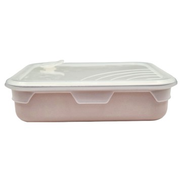 SWANZ 天鵝瓷 不沾石墨烯保鮮盒 CAROL PINK REVO BENTO  1 個容器 + 1 個蓋子  1個