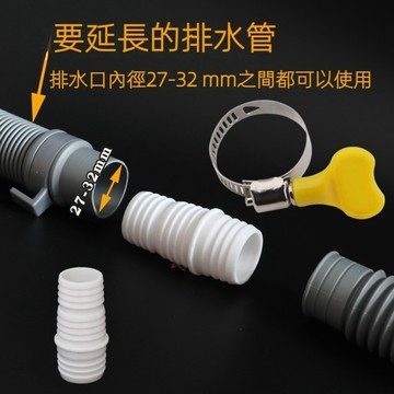 卡箍 不鏽鋼中美喉箍 地漏橡膠圈 連接管 洗衣機排水管延長接頭 對接頭 洗衣機排水管 排水彎管 轉換頭 洗衣機排水管