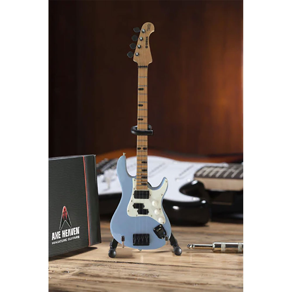 ヤマハ Yamaha Billy Sheehan Attitude Sonic Blue Mini Bass Guitar Replica Collectible