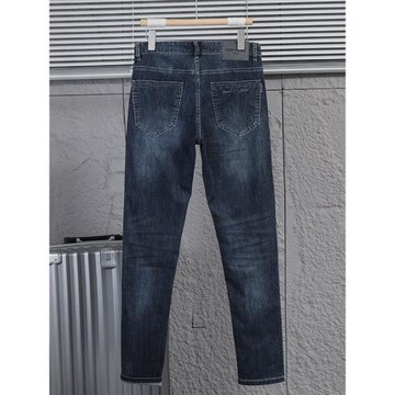 牛王！薄荷纖維涼感黑科技高端吸濕高彈夏季男士褲時尚薄款牛仔褲