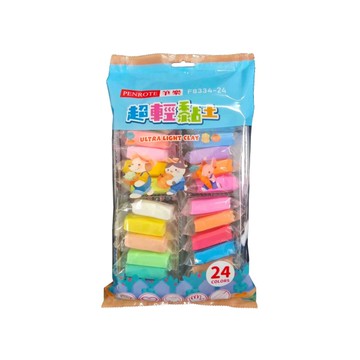 Penrote 筆樂 24色超輕黏土/粘土F8334-24