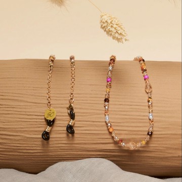 澳洲Sunny Cords 繽紛的STELLA PINK眼鏡鍊｜口罩鍊