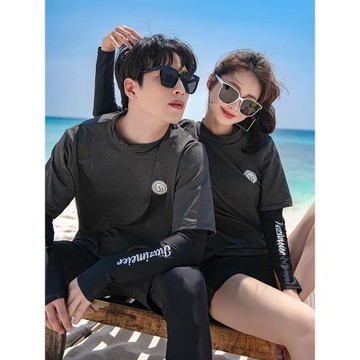 潛水服泳衣女長袖泳裝男防曬速干情侶潛水衣長褲水母衣保暖沖浪服