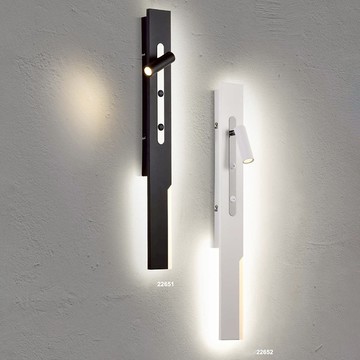 LED 極簡黑白壁燈  E01-16-22651、22652