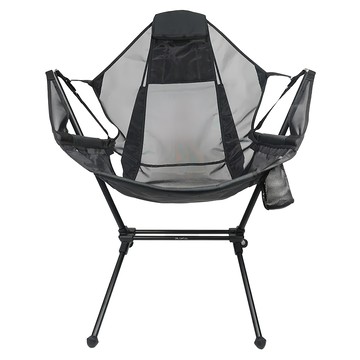 網紗搖搖椅 100%尼龍材質 鋁合金支架 ABS耐磨防滑腳墊  黑色 + 灰色  1個