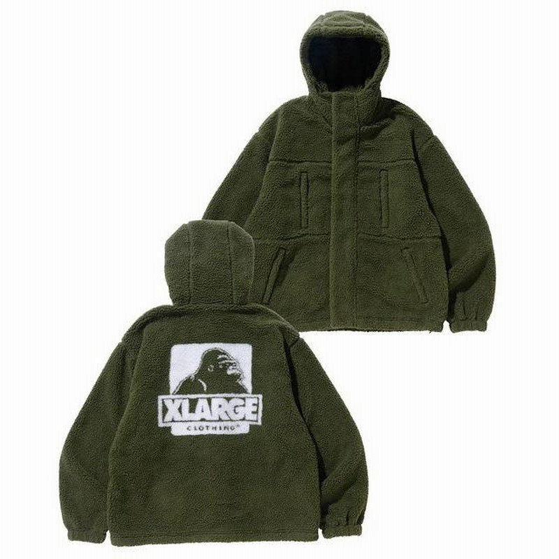 エクストララージ XLARGE BOA FLEECE ZIP-UP JACKET ボア ジャケット