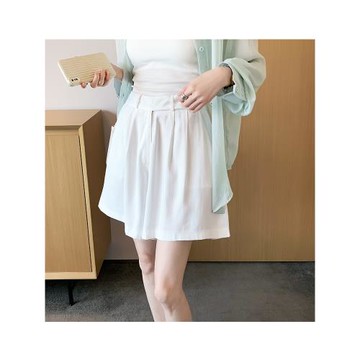 褲子女2025新款時尚氣質純色高腰顯瘦休閑褲女短褲寬松a字闊腿褲