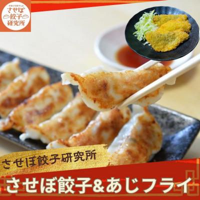 ふるさと納税 佐世保市 〈させぼ餃子研究所〉させぼ餃子あじフライセット