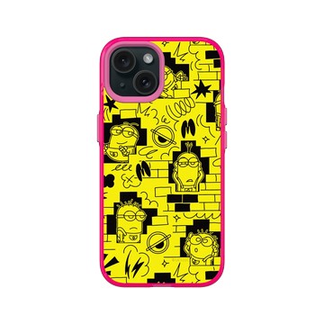 iPhone 15 Clear 粉漾桃 - Minions - Minions - Yellow Wall