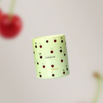 【WUZ屋子】瑞典VICTORIAN 櫻桃香氛蠟燭-熱帶香料與蜜桃