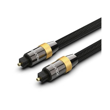 POLYWELL SPDIF 數位光纖音源線 Toslink 公對公 BRAID版 /2M