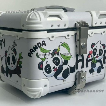 🛵機車後箱 尾箱 鋁合金後尾箱 結實耐用 儲物箱 置物箱 復古圓角鋁合金尾箱