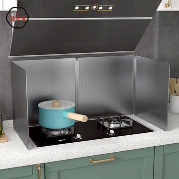 免運 擋油板 廚房擋油板 不銹鋼廚房擋油板灶臺防油煙爐灶耐高溫炒菜防油濺隔油灶具圍擋板工廠直銷 全館折扣 新品特價 售後保障 5m717