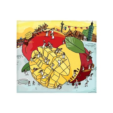 【布漾】印花萬用布 卡通芒果 超細纖維=手機=平板=筆電=原創