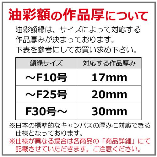 油彩額縁　MRN-A5004-E　A2(594×420)（UVカットアクリル仕様　木製　油絵用額縁　キャンバス用フレーム）