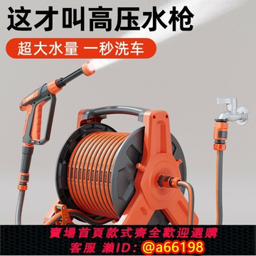【台灣公司 可開發票】德國Htwro洗車高壓水槍家用泡沫噴槍水管軟管收強力洗地接水龍頭