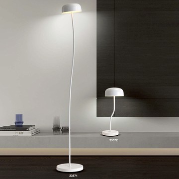 LED 簡約白影落地燈、檯燈  F37-16-23571、23572