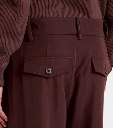 Brunello Cucinelli Wool and cotton straight pants