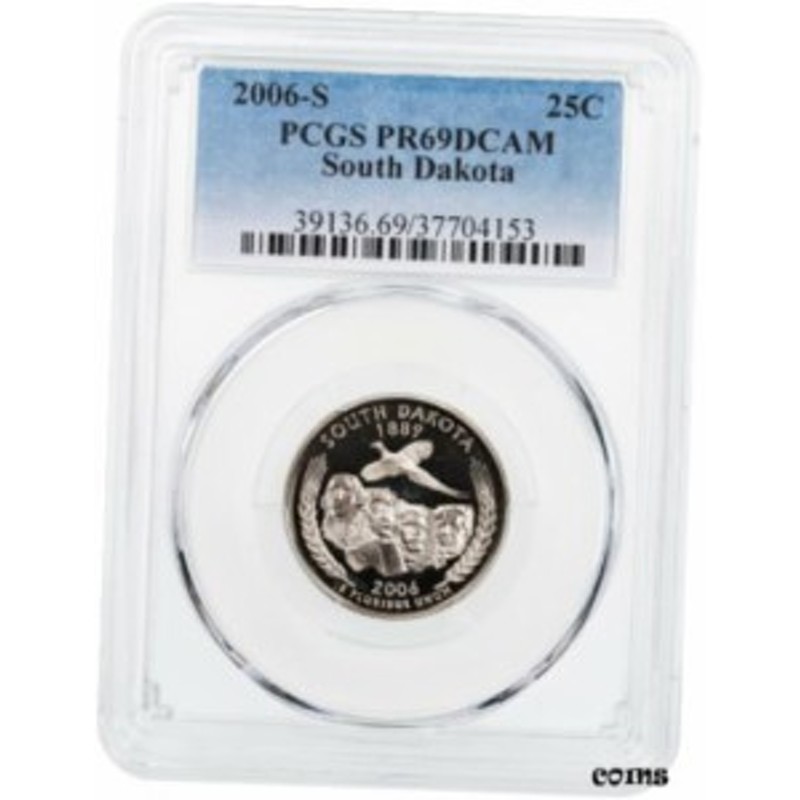 アンティークコイン 2006-S South Dakota State Quarter PCGS PR69DCAM