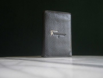 【老時光 OLD-TIME】早期二手包義大利Salvatore Ferragamo短皮夾