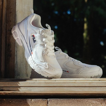 FILA BRAVO 女慢跑鞋-白 5-J025A-123