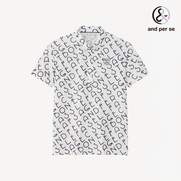 【and per se】男款白色輕盈彈性吸濕速乾法式風情POLO衫 DGT206X2