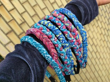 棉布編織細板髮帶