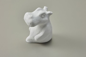 【草原動物系列】強壯的河馬 擺飾 / 擴香石 / DIY上色