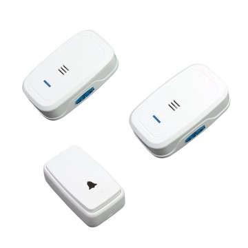 無線 數位 門鈴 一發二收 空曠地區接收約100公尺 適用透天、店家、工廠、醫療照護等場所 作為聯絡、傳呼、老人呼叫、緊急通知等用途