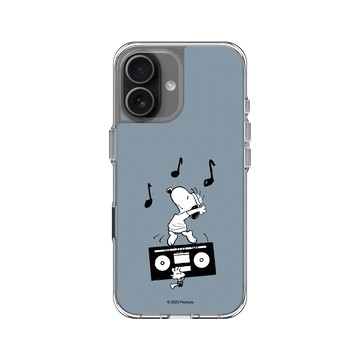 iPhone 17 Clear Case（相機按鈕） 透明 - 史努比 Snoopy - 隨音樂搖擺吧！