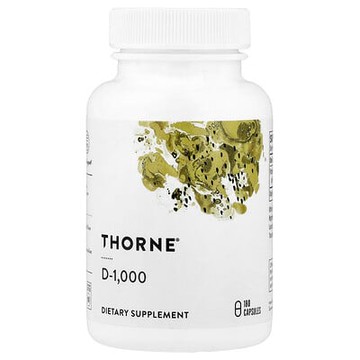 Thorne, D-1,000，180 粒膠囊（每粒膠囊 25 微克）