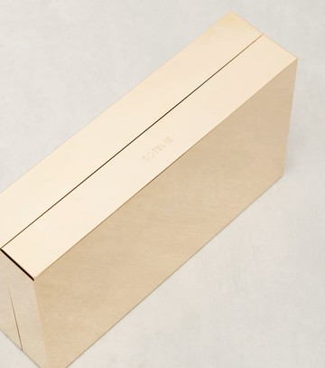 Toteme Mirrored box clutch
