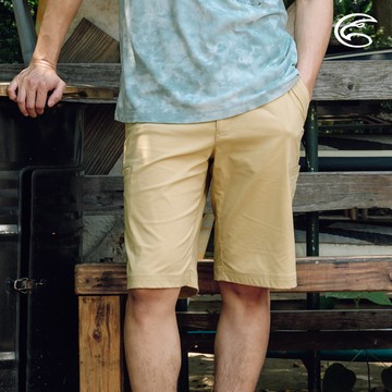 ADISI 男Supplex格紋速乾及膝短褲 AP2411046 黃卡其｜城市綠洲