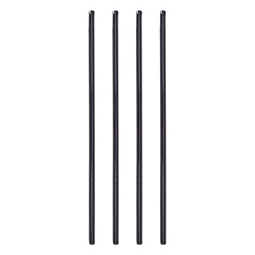 KI WISH 居家生活 鐵管插管款 鐵架專用1英吋竹節管 Set 4支 180公分總長 台灣製  黑色  1組