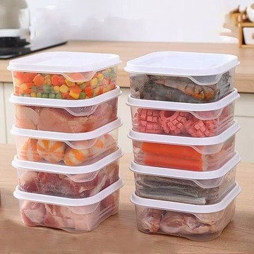 🔥臺灣出貨🔥食品级保鲜盒带盖水果收纳盒冷冻微波炉防漏加热冷藏户外露营盒
