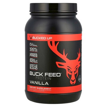 Bucked Up, Buck Feed™，蛋白，香草味，32.98 盎司（935.1 克）