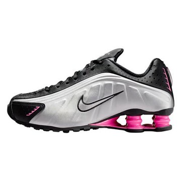 Nike 休閒鞋 女鞋 氣墊 復古 Shox R4 黑銀粉【運動世界】AR3565-012